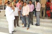 Rakshaka Bhatudu Team at Sapthagiri Theatre RTC X Roads